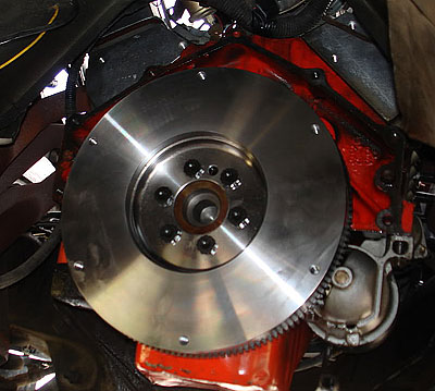 installed flywheel