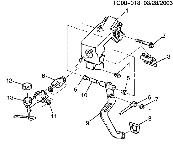 unknown year clutch bracket