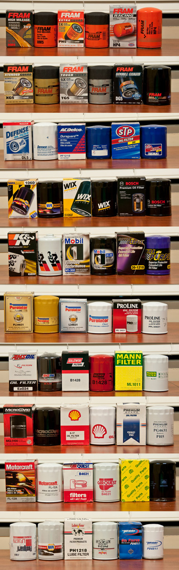 Oil filter collection